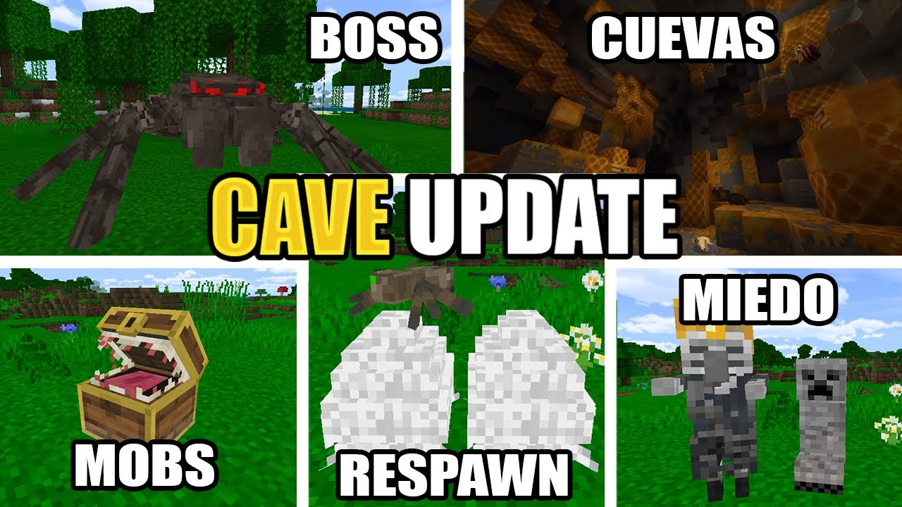👉 CAVE UPDATE ADDON para MINECRAFT PE 1.16 ACTUALIZACION DE CUEVAS ...