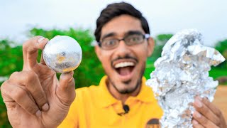 Making Japanese Polished Silver Foil Ball | ये चीज़ कमाल की हैं |