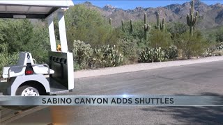 Sabino Canyon adds smaller electric shuttles to Bear Canyon