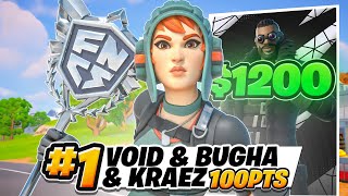 Dominating The Trios Cash Cup 1,200 Ft. Bugha & Kraez