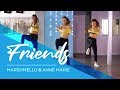 Friends  marshmello  anne marie hbz bounce remix combat fitness dance choreography  baile