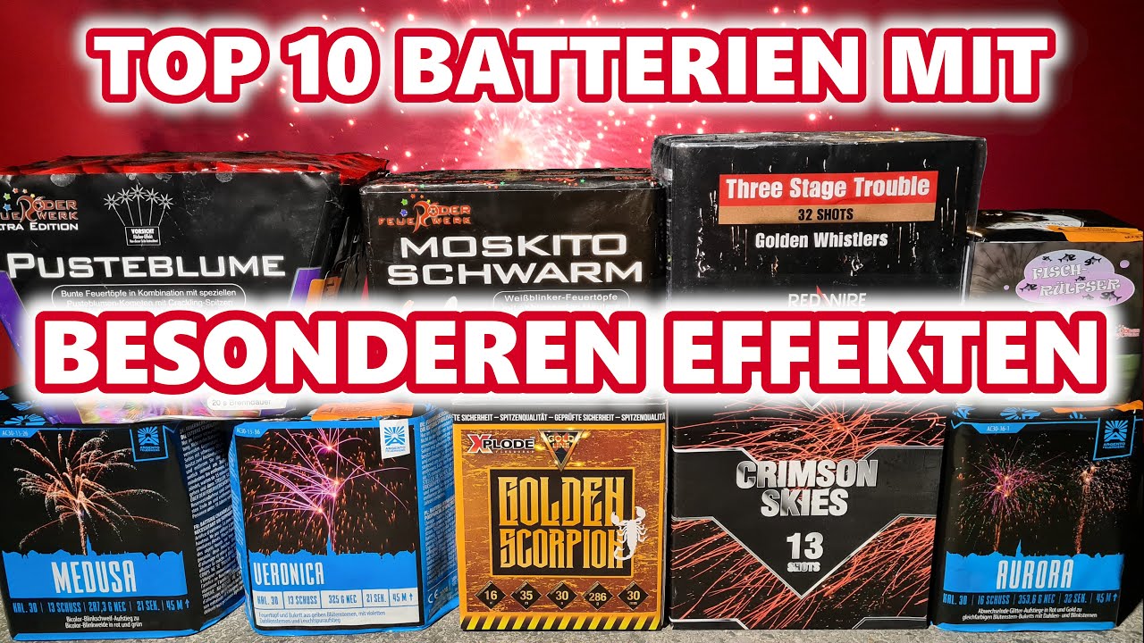 TOP 10 Feuerwerksbatterien mit BESONDEREM EFFEKT [𝟰𝗞] | JJFireworks