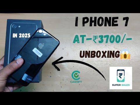 Unboxing I Phone 7 in just ₹3725/-🔥😱 From Cashify Supersale | C- Grade | #refurbhished #mobiitech
