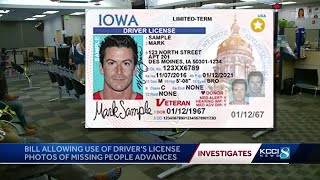 Bill to share driver's license photos for missing people passes Iowa House