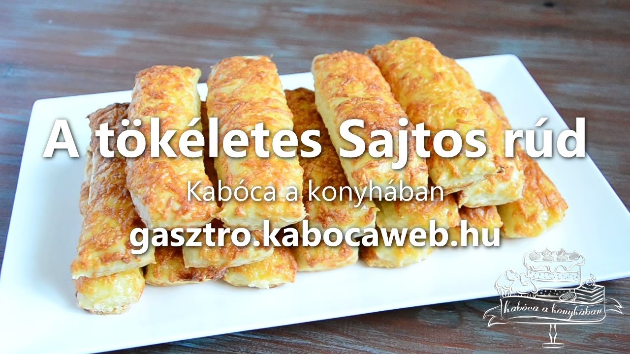 A tökéletes Sajtos rúd recept videó - Kabóca a konyhában