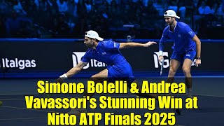 Famous Simone Bolelli & Andrea Vavassori's Stunning Win at Nitto ATP Finals 2025 | Tennis Highlights Wealth