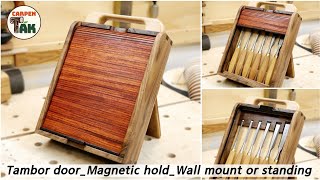 ⚡ Making an Awesome Chisel Storage Box / With XTOOL S1 Laser Engraver / FINE WOODWORKING