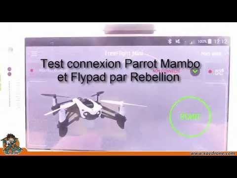 connexion Parrot Mambo et Flypad