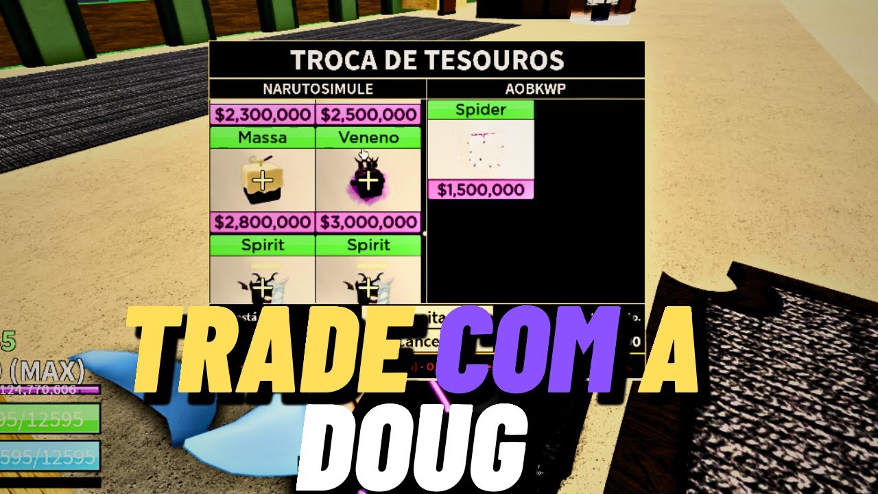 FIZ TRADE EPICA COM A DOUG SO OFERTA BOA NO BLOX FRUITS YouTube