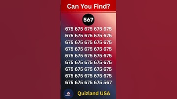 Only 1% Can Find 567! 🤯 | Odd Number Challenge #shorts
