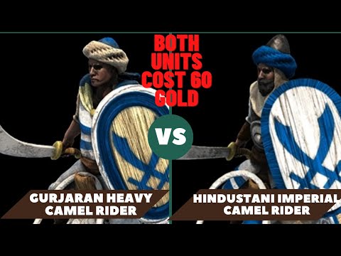 AOE2: 60 GURJARAN HEAVY CAMEL RIDERS VS 60 HINDUSTANI IMPERIAL CAMEL RIDERS
