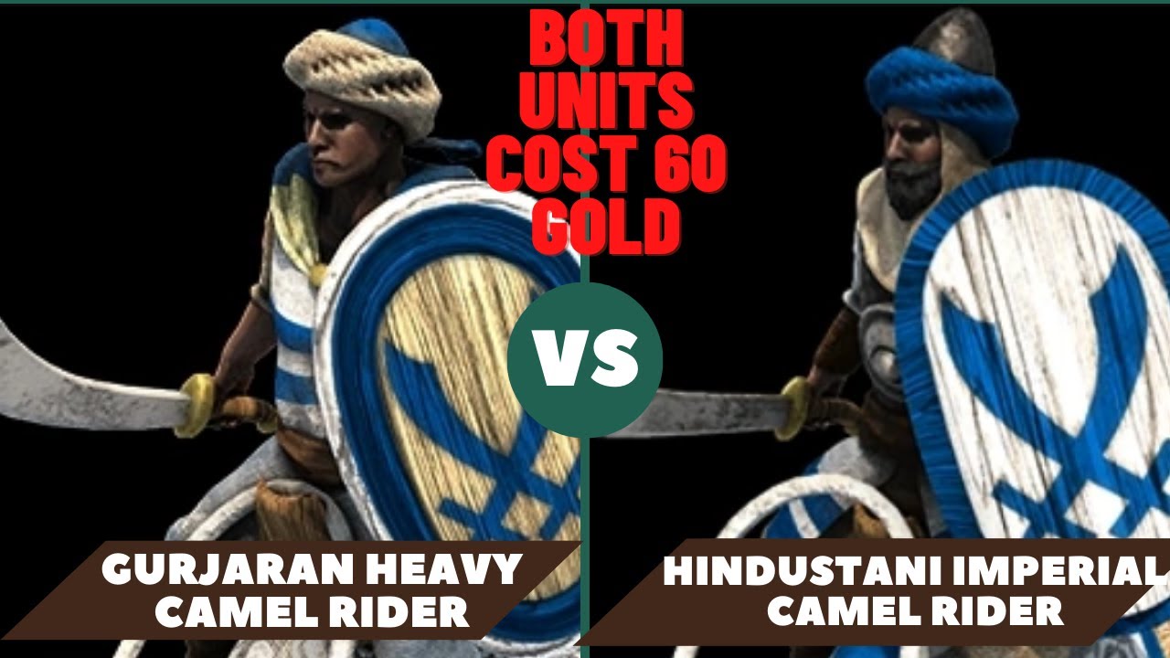 AOE2: 60 GURJARAN HEAVY CAMEL RIDERS VS 60 HINDUSTANI IMPERIAL CAMEL RIDERS