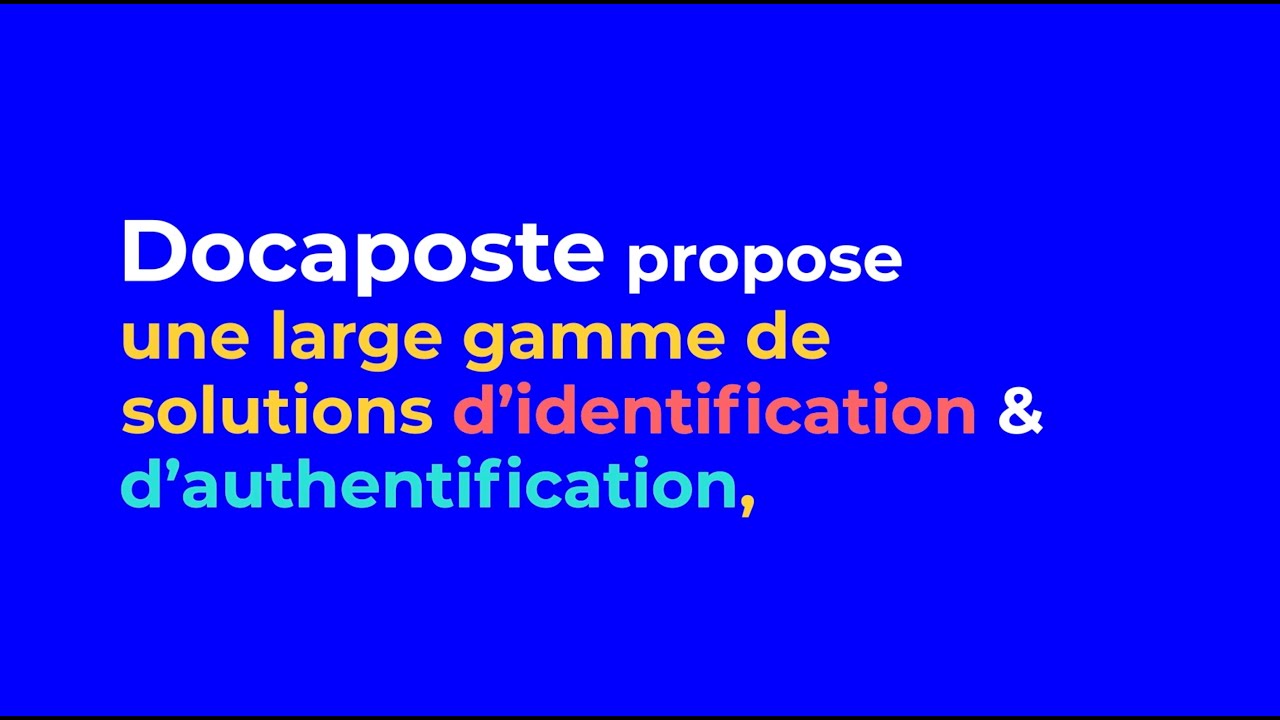 🆔 Découvrez la gamme Identification de Docaposte