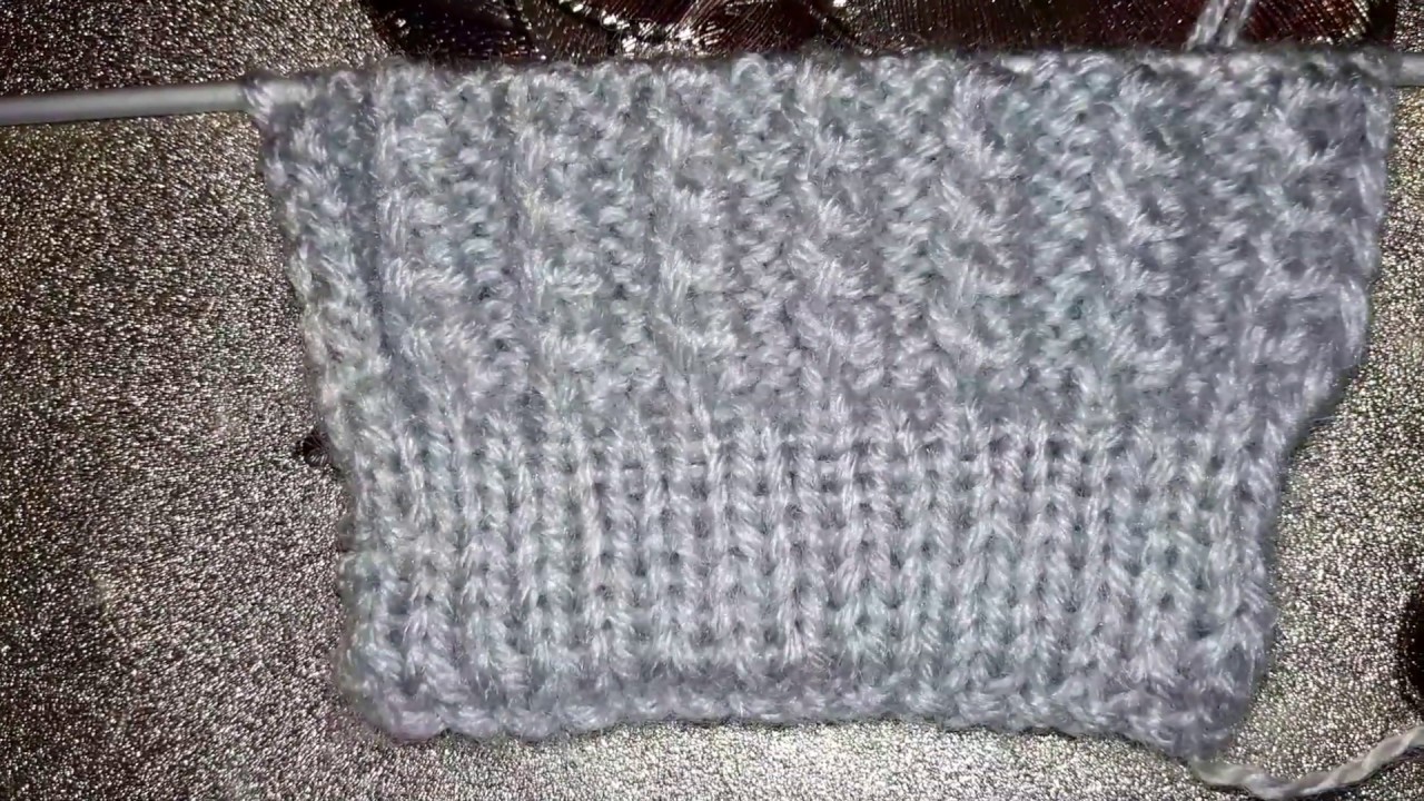 تريكو: طريقة عمل غرزة جميلة وسهلة (منقار الديك)