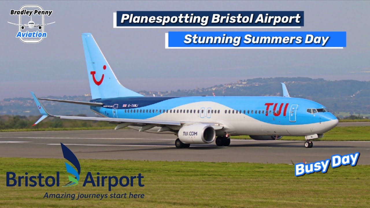 Planespotting At Bristol Airport On a Busy Summers Day - TUI, RYANAIR, EasyJet | Ft. Travelino Blog