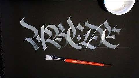 FrakOne Gouache Calligraphy