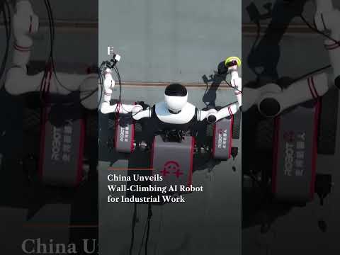 Meet China's Wall-Climbing AI Robot Built for Dangerous Industrial Work | N18G