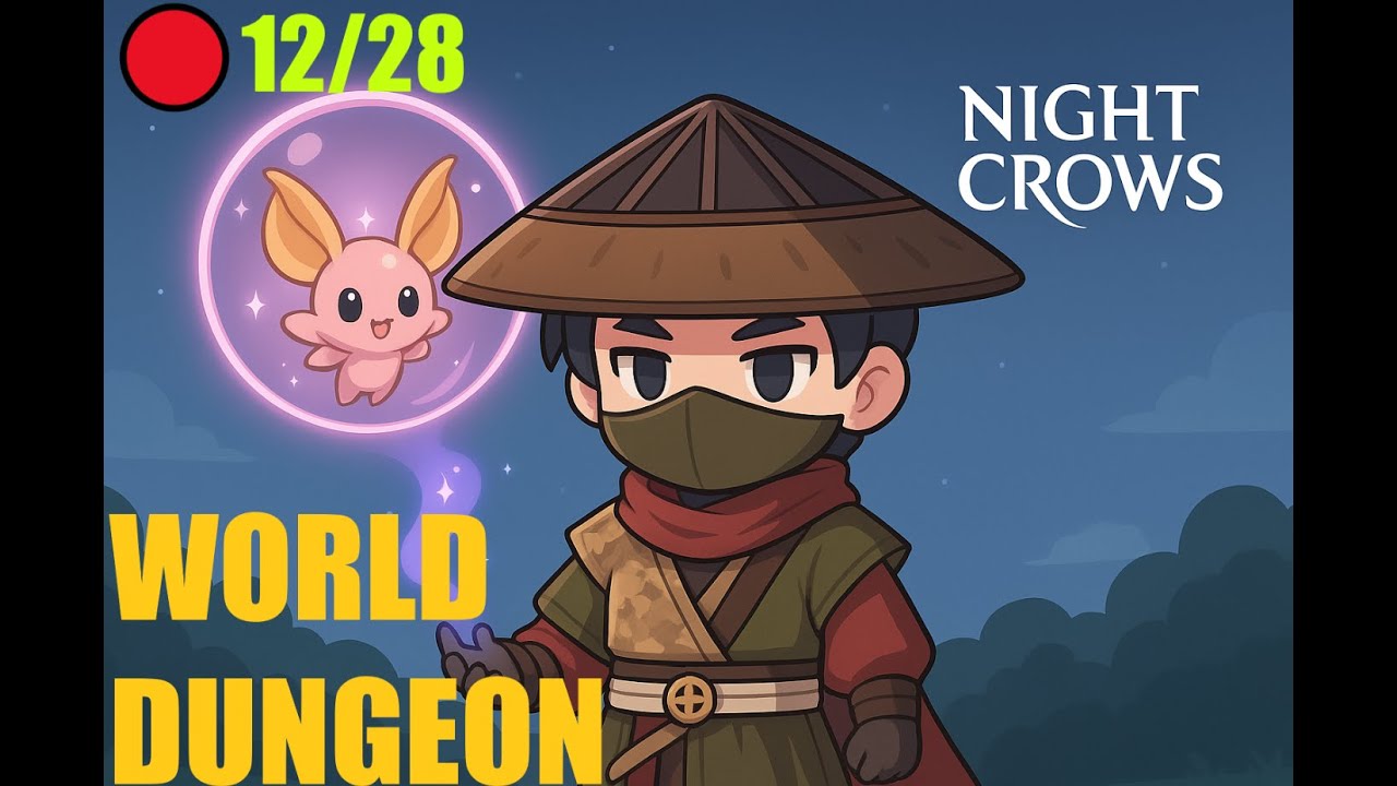 🔴NIGHT CROWS WORLD DUNGEON! 12/28 🎥