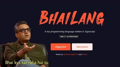 bhailang new programing language ||  D Facttechz || #coders #dfacttechz