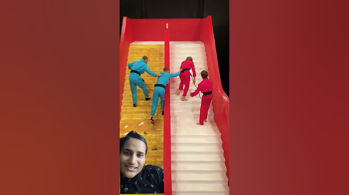 slippery VS sticky stairs😂😂
