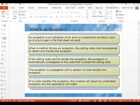 16 Handling Exception in VB
