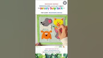 LEARN TEXTURES, SEASONS, ANIMALS, ABACUS, COUNTING & SORTING, FRUITS, PUZZLES - ALL In ONE BUSY BOOK