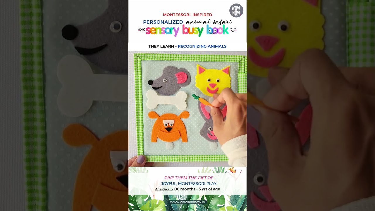 LEARN TEXTURES, SEASONS, ANIMALS, ABACUS, COUNTING & SORTING, FRUITS, PUZZLES - ALL In ONE BUSY BOOK