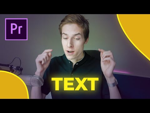 Появление Текста Под Каждое Слово Свечение В Adobe Premiere Pro