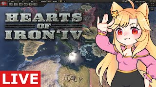 🔴 Hearts of Iron 4 | dropping my first nuke 😭😭【VTUBER 】