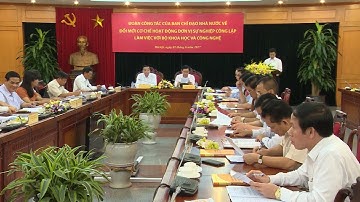 Đổi mới cơ chế hoạt động đối với các đơn vị sự nghiệp KH&CN công lập