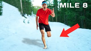 I Ran A Half Marathon Barefoot In The Snow