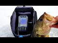 Super Basic Tips w/ the GARMIN STRIKER 4 Ice Fishing (Big Bass Caught)