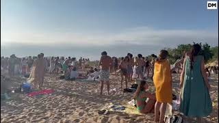 Otra tarde de botellón en El Puntal, en Somo