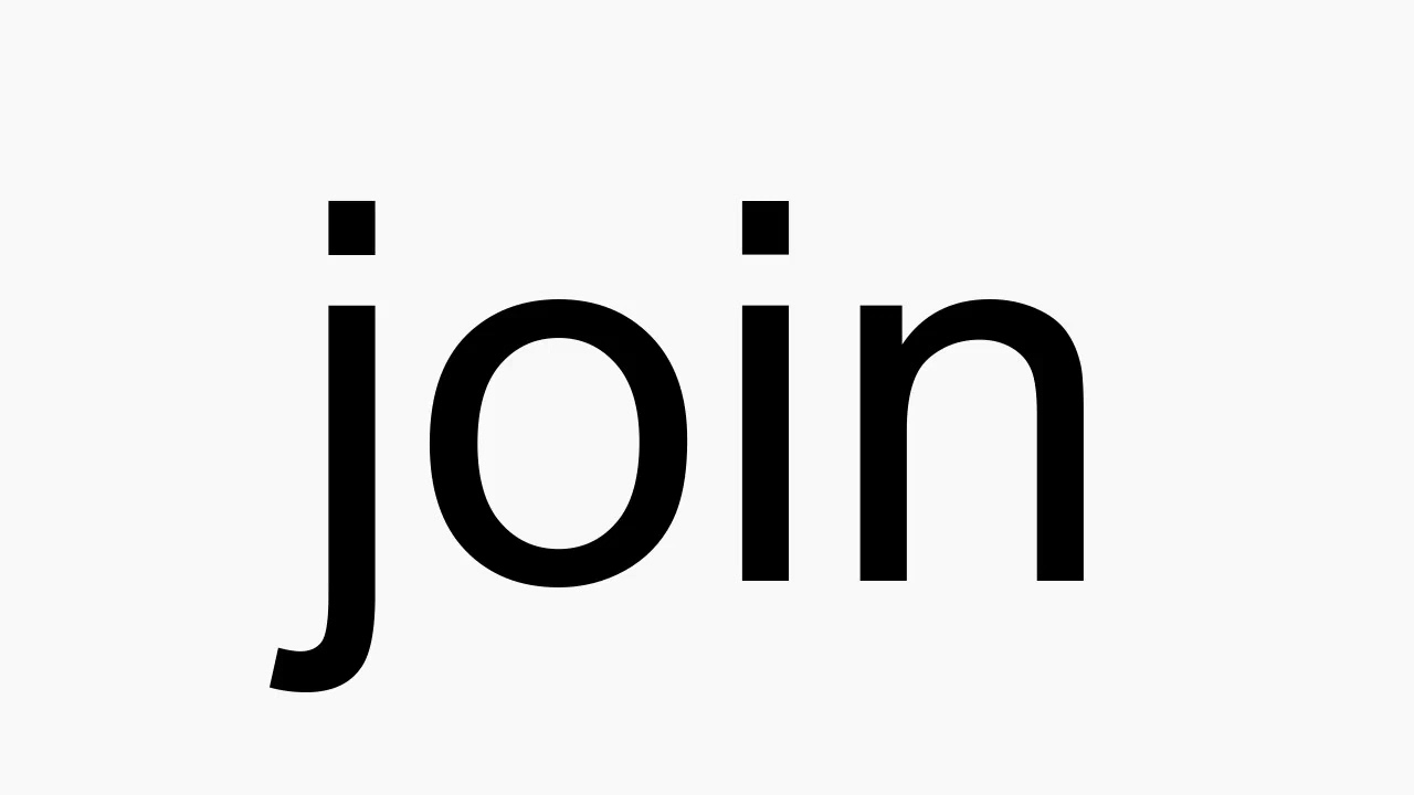 How to pronounce join - YouTube