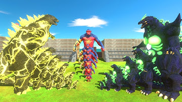 Growing THUNDERBOLT GODZILLA VS Kong Warrior VS Growing Super Godzilla - Godzilla Size Comparison