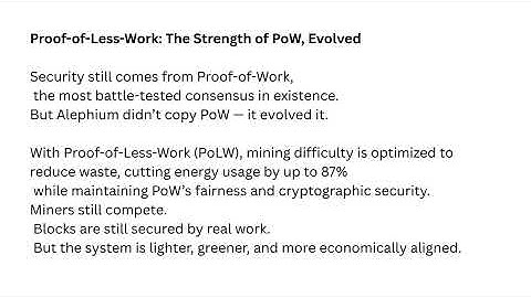 Scalability Without Surrender  How Alephium Reinvents PoW With Proof of Less Work
