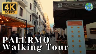 ▌4K 60fps ▌Una città piena di vita | PALERMO Walking Tour