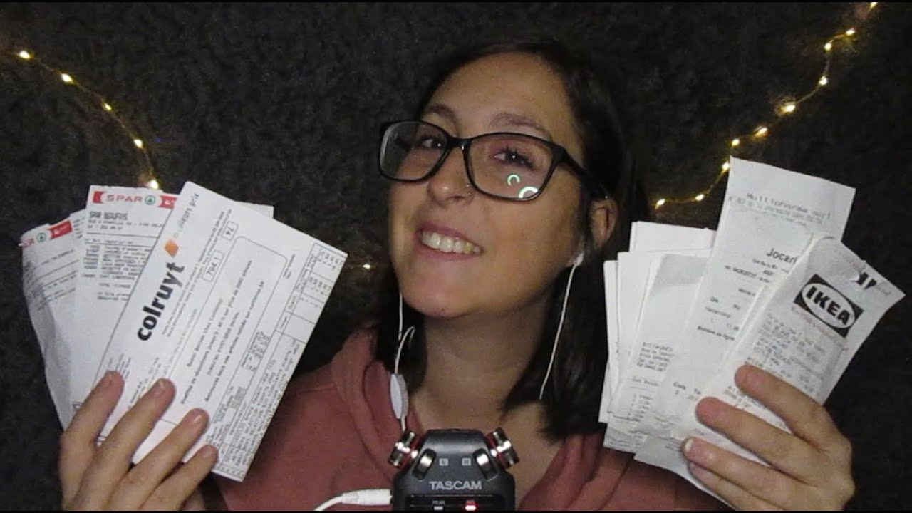 ASMR | MES TICKETS DE CAISSE #2