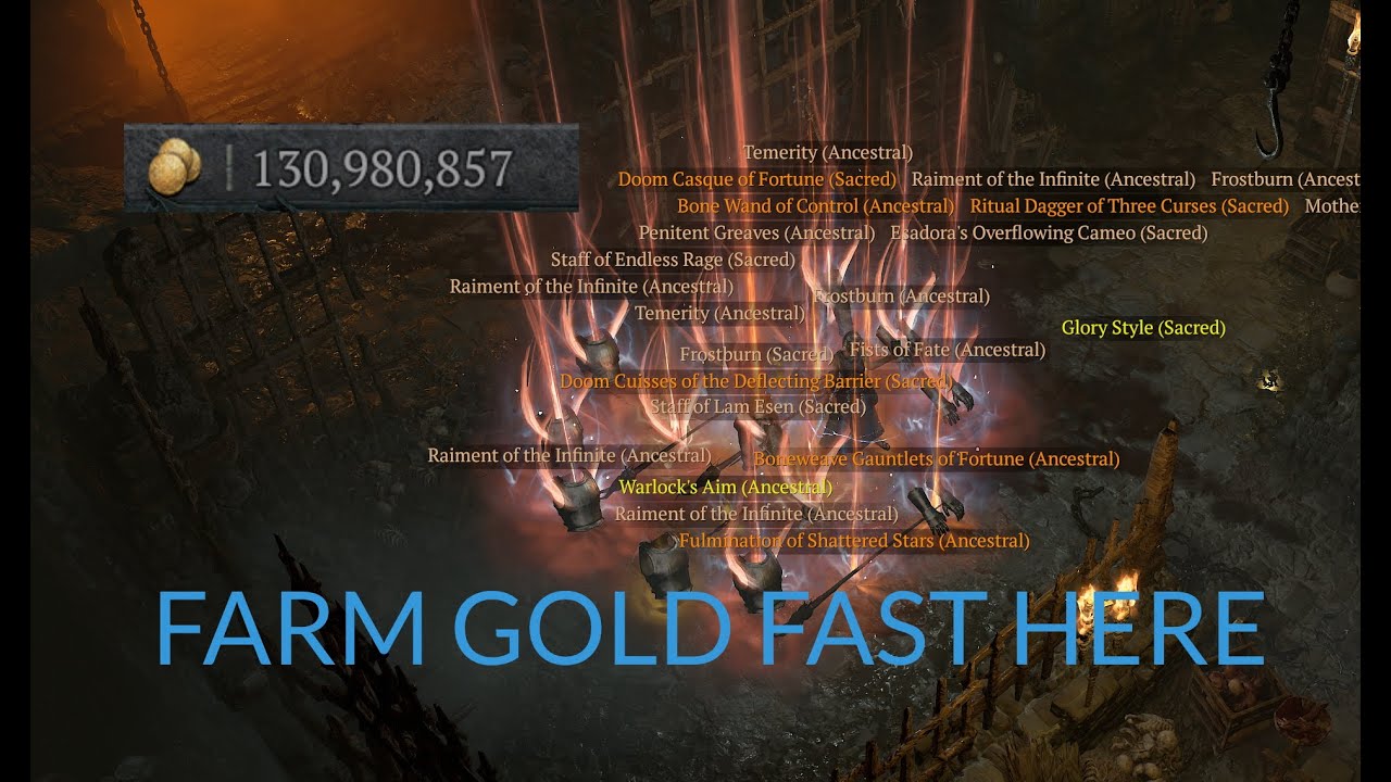The Best Dungeon for Farming Gold Solo - Diablo 4 Farming Spot 