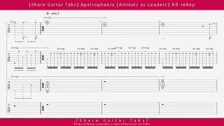 [Share Guitar Tabs] Apeirophobia (Animals as Leaders) HD 1080p