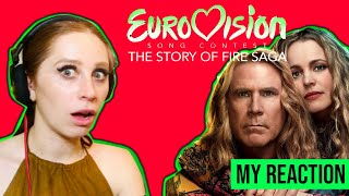 EUROVISION FAN REACTS TO EUROVISION SONG CONTEST // THE STORY OF FIRE SAGA