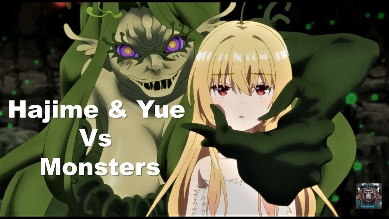 Arifureta Shokugyou de Sekai Saikyou Epis.3 - Hajime Nagumo & Yue Vs  Monsters - AMV 