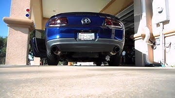 2012 V6 Mustang with Roush Axle Back Exhaust Before/After BBK Shorty Headers