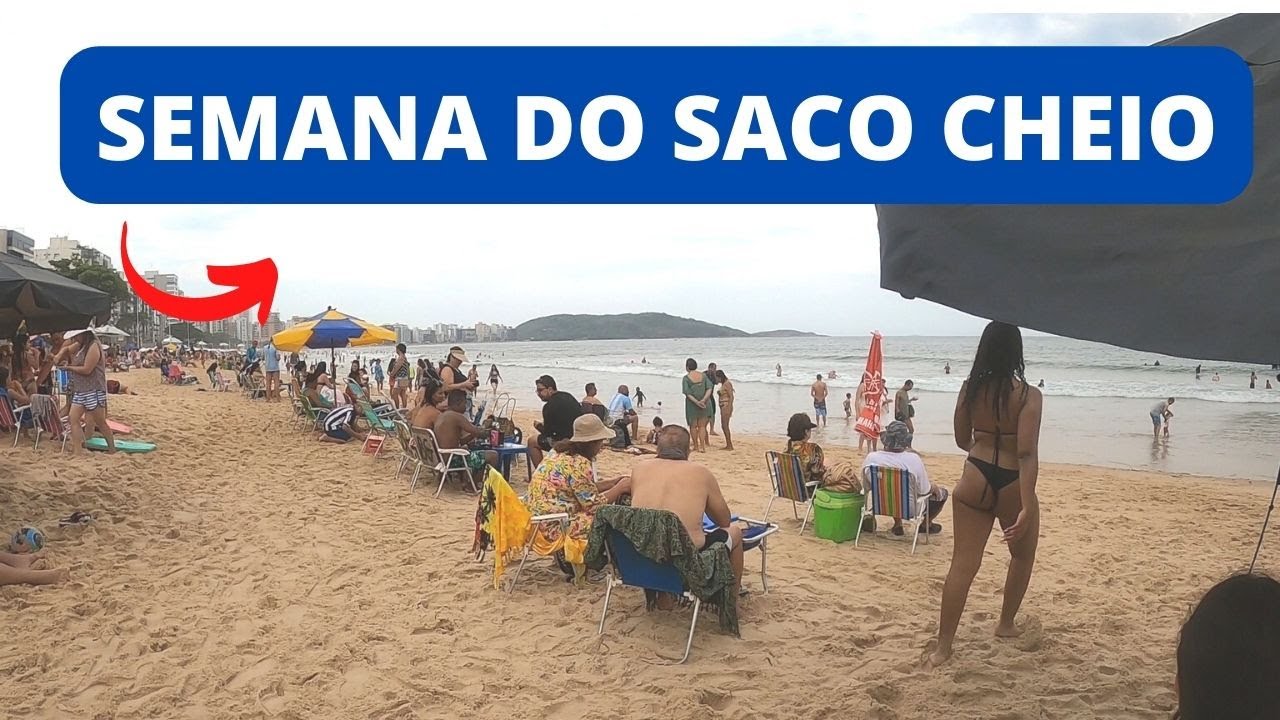 Semana do Saco Cheio lota as Praias de Guarapari - YouTube