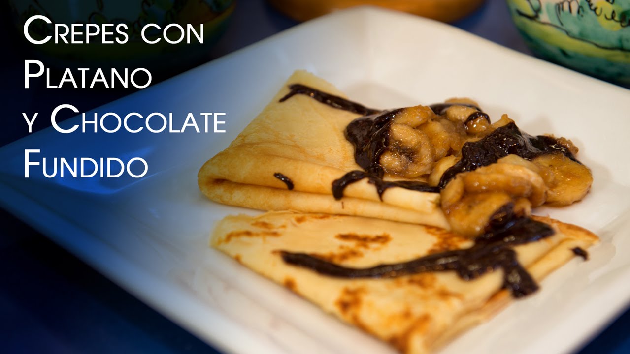 manualidades de animales Crepes con Chocolate Fundido y Bananas Caramelizadas