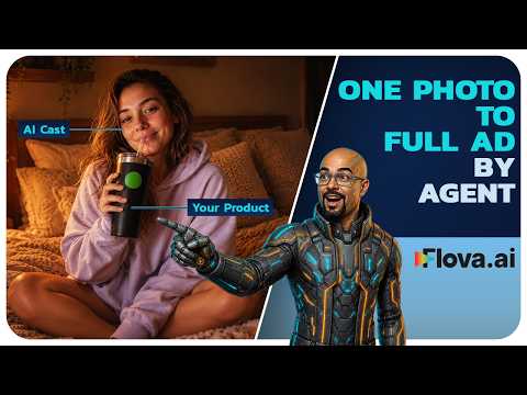 Flova AI Tutorial: One Product Photo to a Finished UGC Ad (Full AI Agent Workflow)