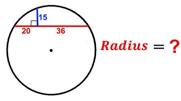 Can you find the Radius of the circle? | (Chords) | #math #maths | #geometry