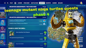 Quests Splinter assignment: the Ooze war ( phase 4: give 