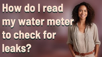 How do I read my water meter to check for leaks?
