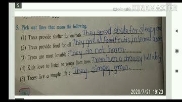 Std8th,Sub-English,Workshop of Trees are the Kindest Things I know,Sub-Teacher-M.J.Shelke,Video -4,